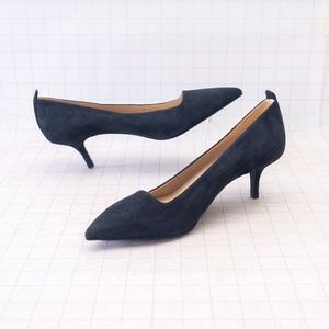 *EUC* Everlane The Editor Black Suede Heel - Size 8